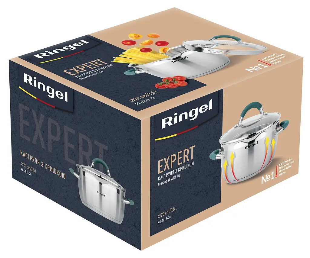 Каструля Ringel Expert 20 см 3.5л kuh0016475 - фото 4