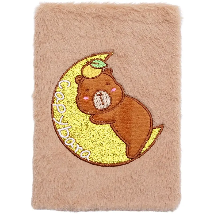 Блокнот А5 ZiBi Capybara 4 Kids Line плюшевый клетка 80 листов (ZB.700018) - фото 2