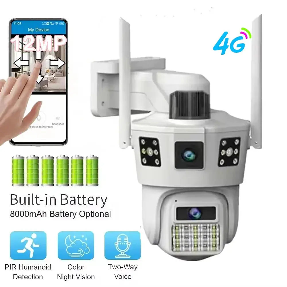 Камера XPRO на 3 линзы с Wi-Fi и солнечной панелью SD 39 (44563-_1065) - фото 2