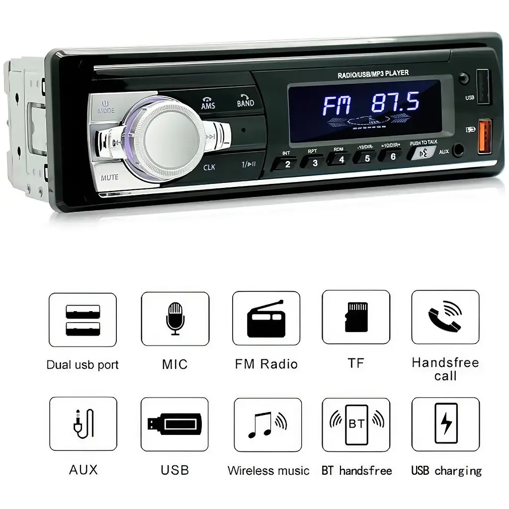 Автомагнитола JSD-521 BT с Bluetooth и двумя USB-портами XPRO (42460-JSD-521_506) - фото 1