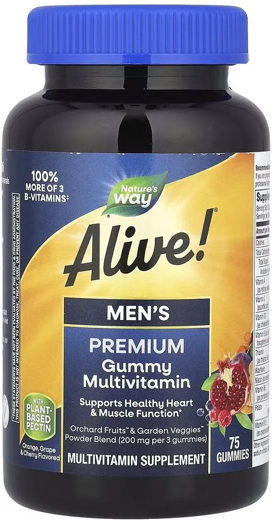Комплекс для здоровья мужчин Nature's Way Alive! Men's Premium Gummy, 75 желеек - фото 1