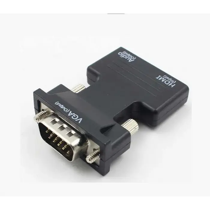 Конвертер HDMI на VGA OUT з аудіокабелем 3.5 мм, перехідник для ноутбука, проєктора, телевізора - фото 3