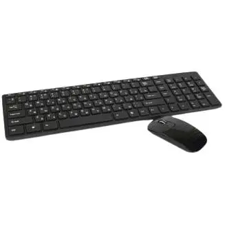 Клавиатура беспроводная и мышь оптическая комплект K06 радиус действия 10 м черный (K06_326) - фото 2