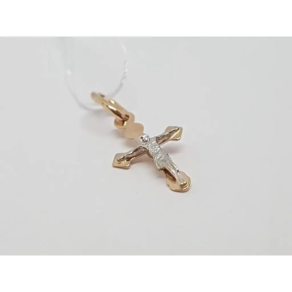 Золотий хрестик Tango. Розп'яття Христа. 230143 - фото 2