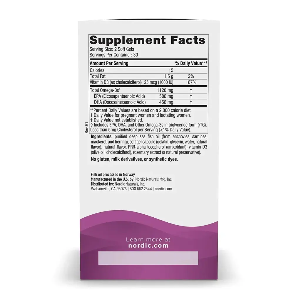 Postnatal Omega-3 Nordic Naturals 60 капсул - фото 3