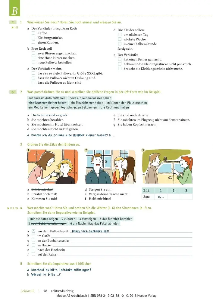 Motive A2 Arbeitsbuch, Lektion 9-18 mit MP3-Audio-CD - фото 4