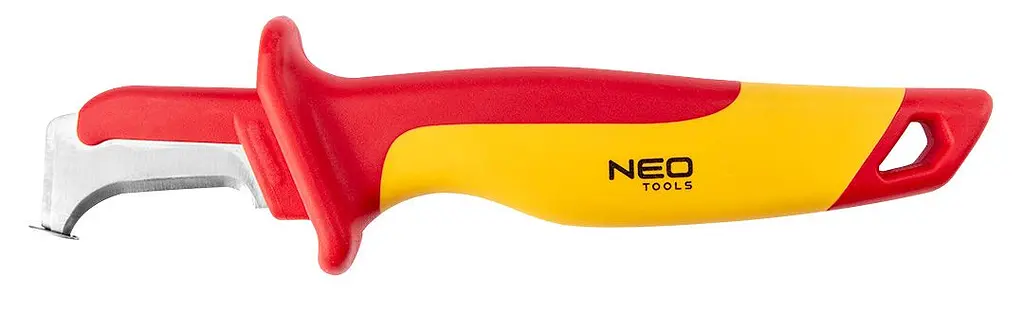 Neo Tools Нож монтерский, диэлектрический, для работ под напряжением 1000В, изогнутое лезвие, 180мм - фото 10
