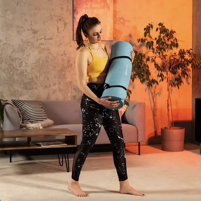 Коврик для йоги Hop-Sport HS-NB020GM NBR 2см світлий морський - фото 5