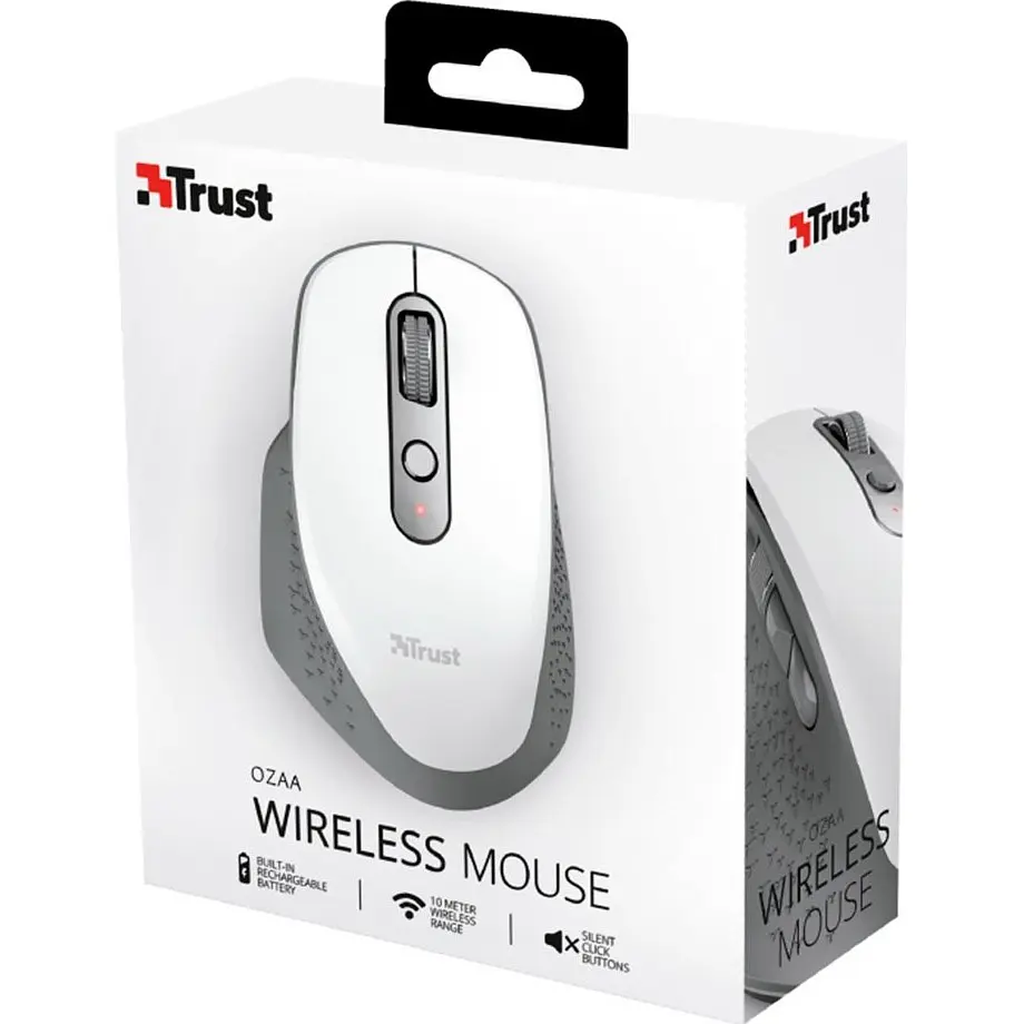 Мышь Trust Ozaa Rechargeable Wireless White [24035] [93099] - фото 6