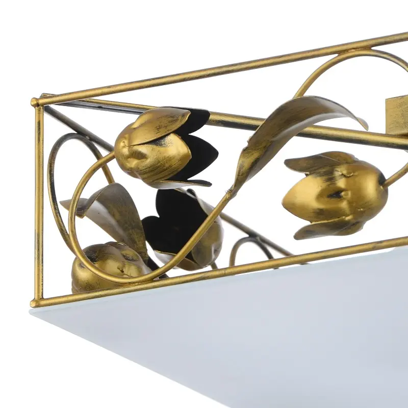 Люстра Brille торт потолочная флористика E14 60W G (BL-086S/3) - фото 2