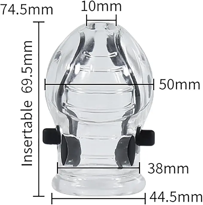 Электростимулятор-насадка на член силиконовый с дистанционным управлением 50 мм прозрачный - фото 5