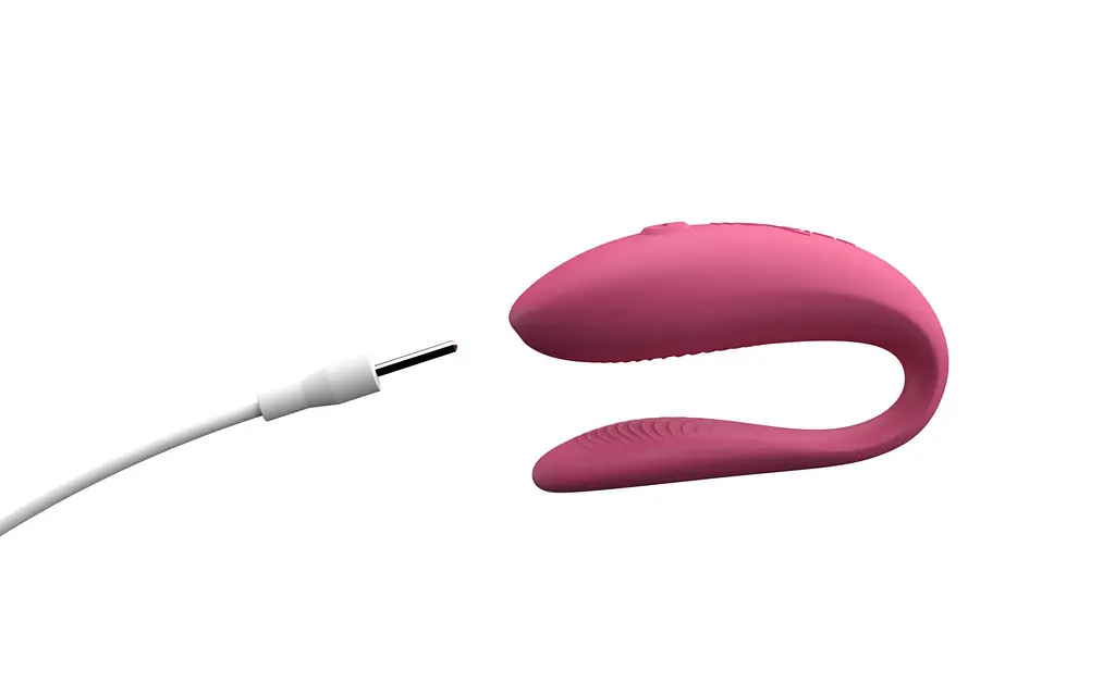 Смарт-вібратор для пар We-Vibe Sync Lite Pink, 10 віброрежимів, можна поєднувати з проникним сексом - фото 5