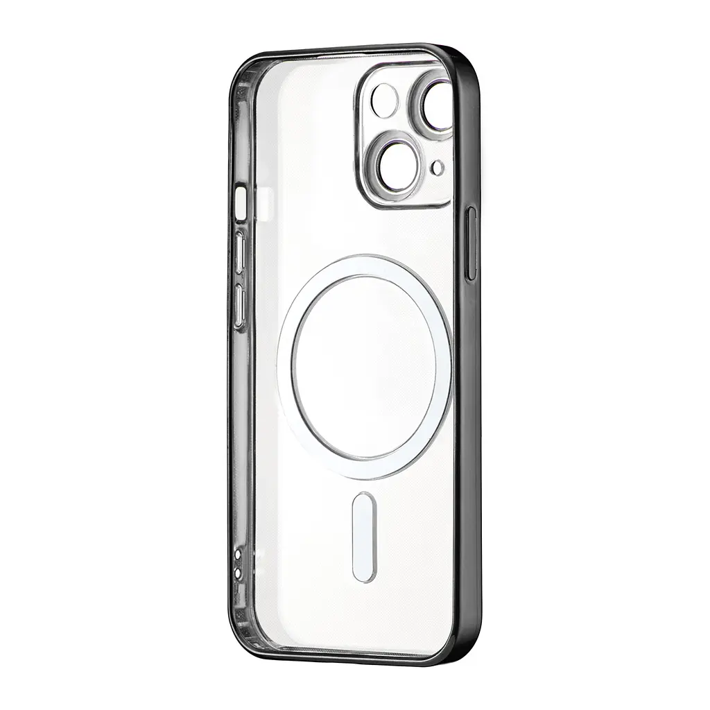 Чохол Ductil Metallic Edge with MagSafe (Protected Camera & Lens) iPhone 14 Black - фото 3