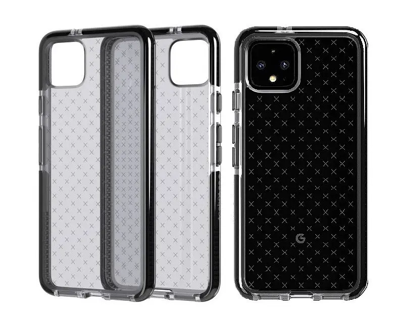 Протиударний чохол з антимікробним покриттям Tech21 Evo Check для Google Pixel 4 Smokey Black - фото 10