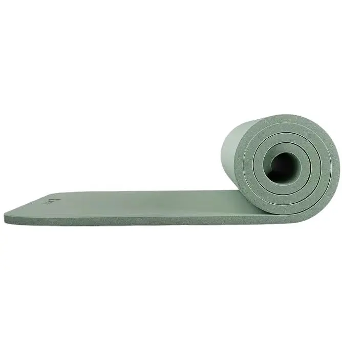 Коврик для йоги Hop-Sport HS-NB015GM NBR 1.5 см оливковый - фото 3