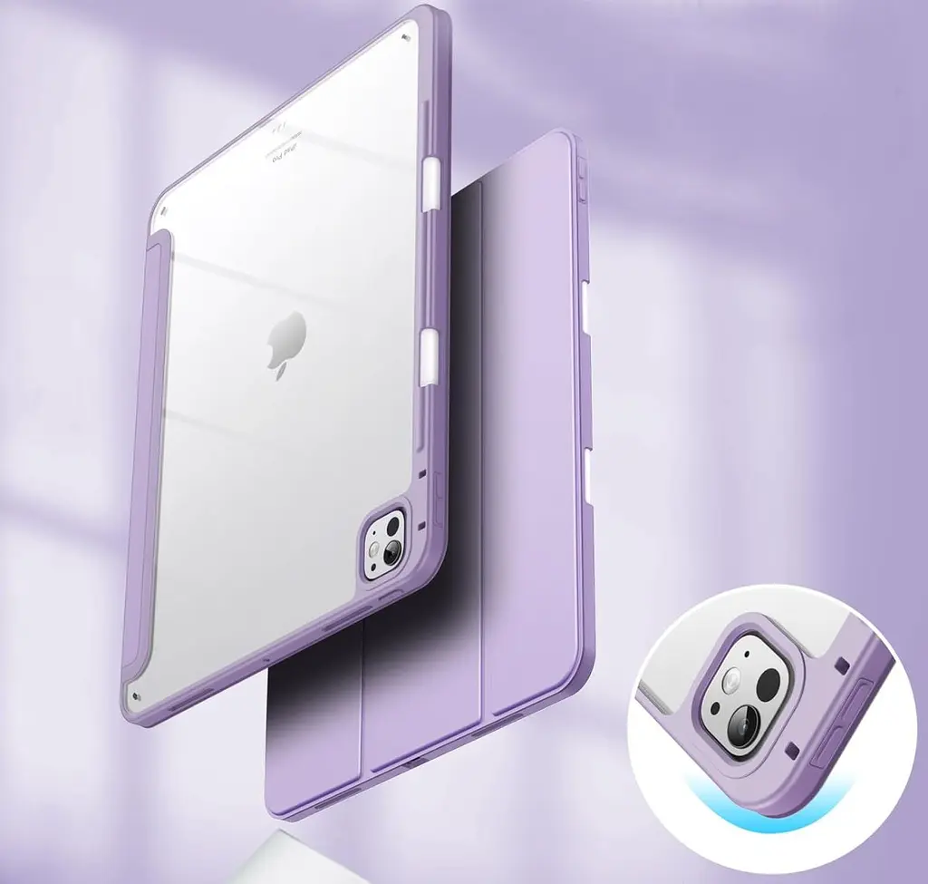 Чохол-книжка BeCover Soft Edge TPU з кріпленням Apple Pencil для Apple iPad Pro 13" M4 2024 Purple (711719) - фото 3