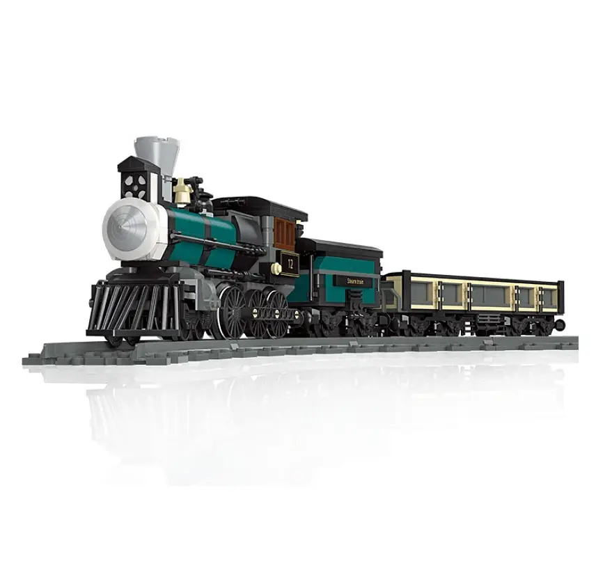Конструктор паровоз із вагонами Jie Star 59001 Steam Train потяг залізниця локомотив ,560 детале