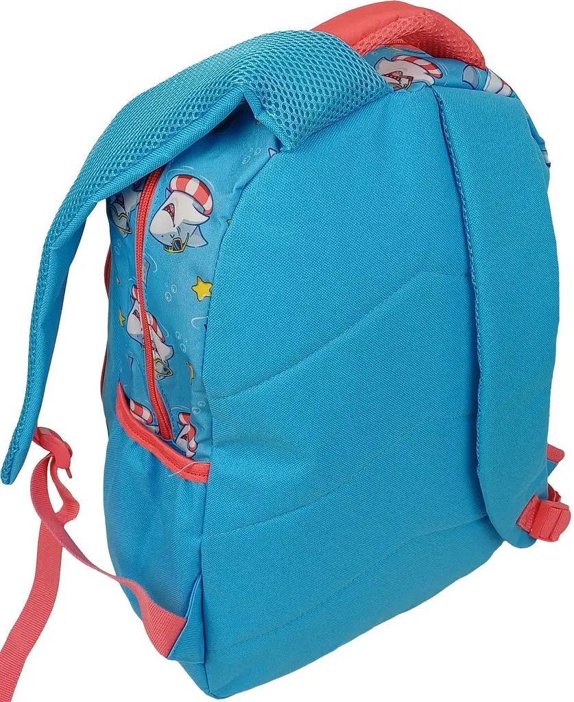 Рюкзак шкільний Riciclo Schulrucksack 19 л 41x30x13 см поліестер блакитний (акули) - фото 7