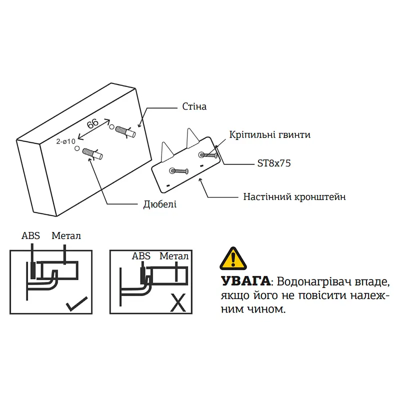Водонагрівач "Над мийкою" Mixxus EWH-0506 Small Over накопич. 6 л мокр.тен 1,5 kW (WH0020) - фото 4