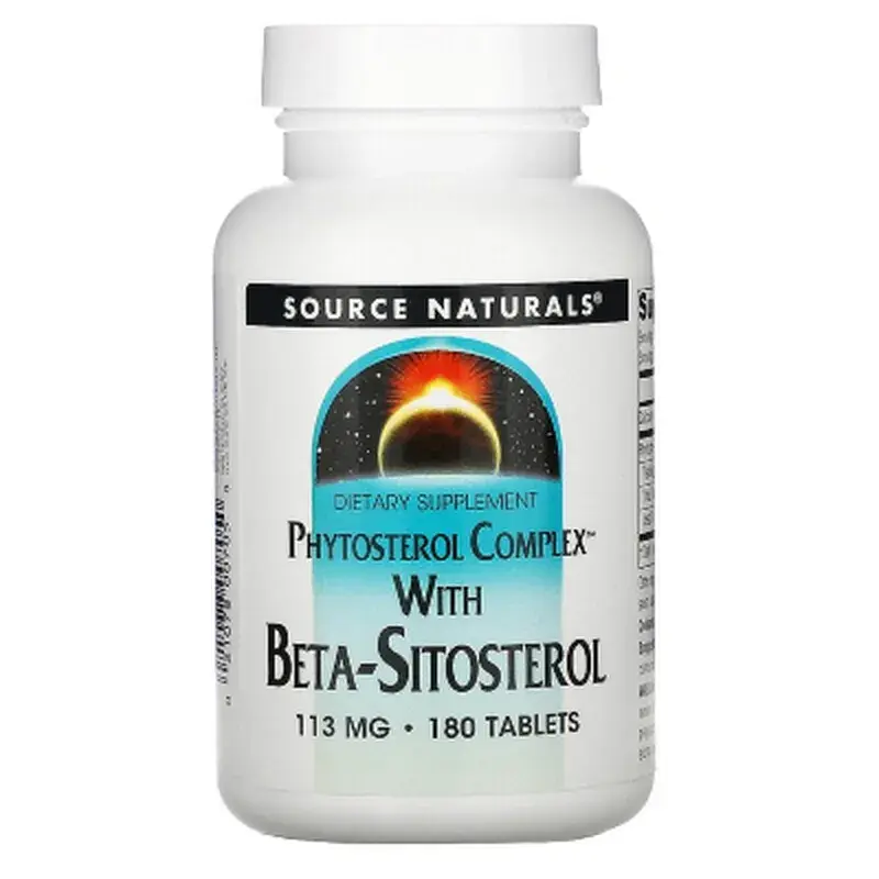 Трави Source Naturals Бета-Сітостерол 113мг, 180 таблеток (SNS-00705)