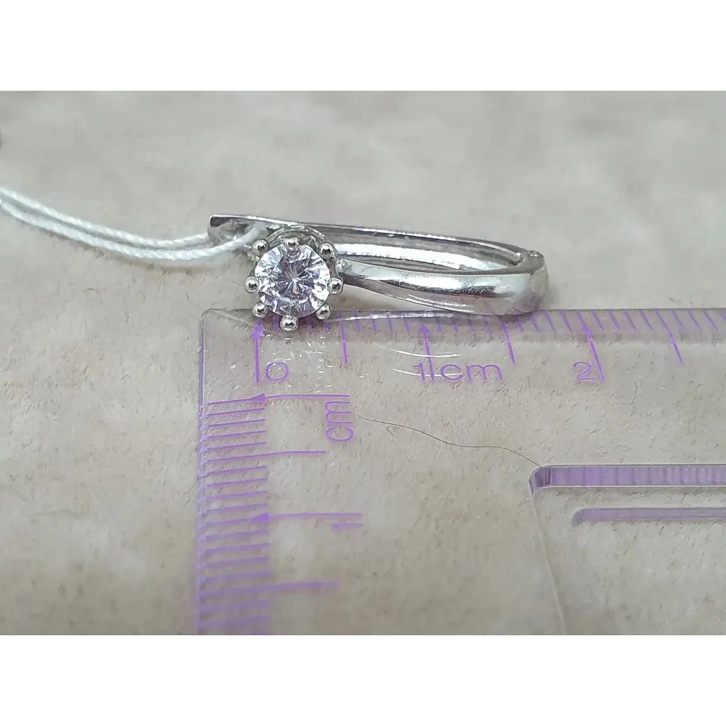 Срібні сережки Ювелір Стандарт з фіанітами. 2833 - фото 5