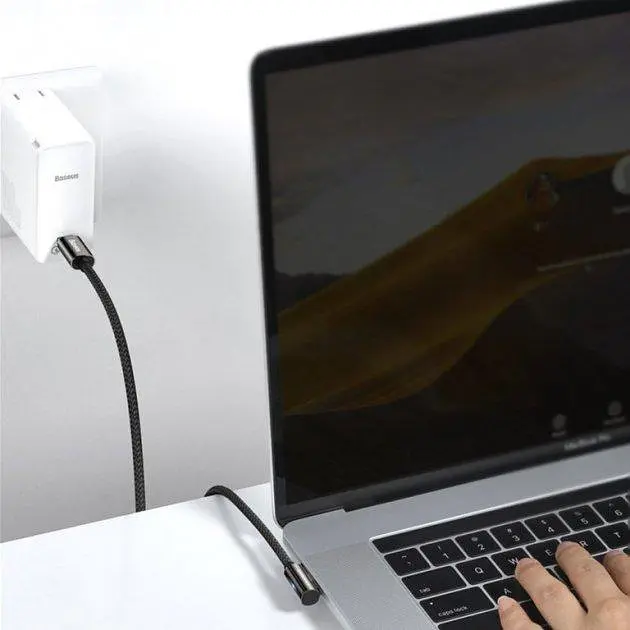 Кабель Baseus Legend Series Elbow Fast Charging Data Cable Type-CtoType-C 100W 2m CATCS-A01 Black - фото 2