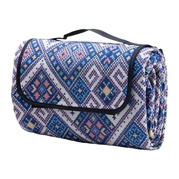 Коврик для пикника Lugi жаккардовый 145х200 см синий LU012BL - фото 4