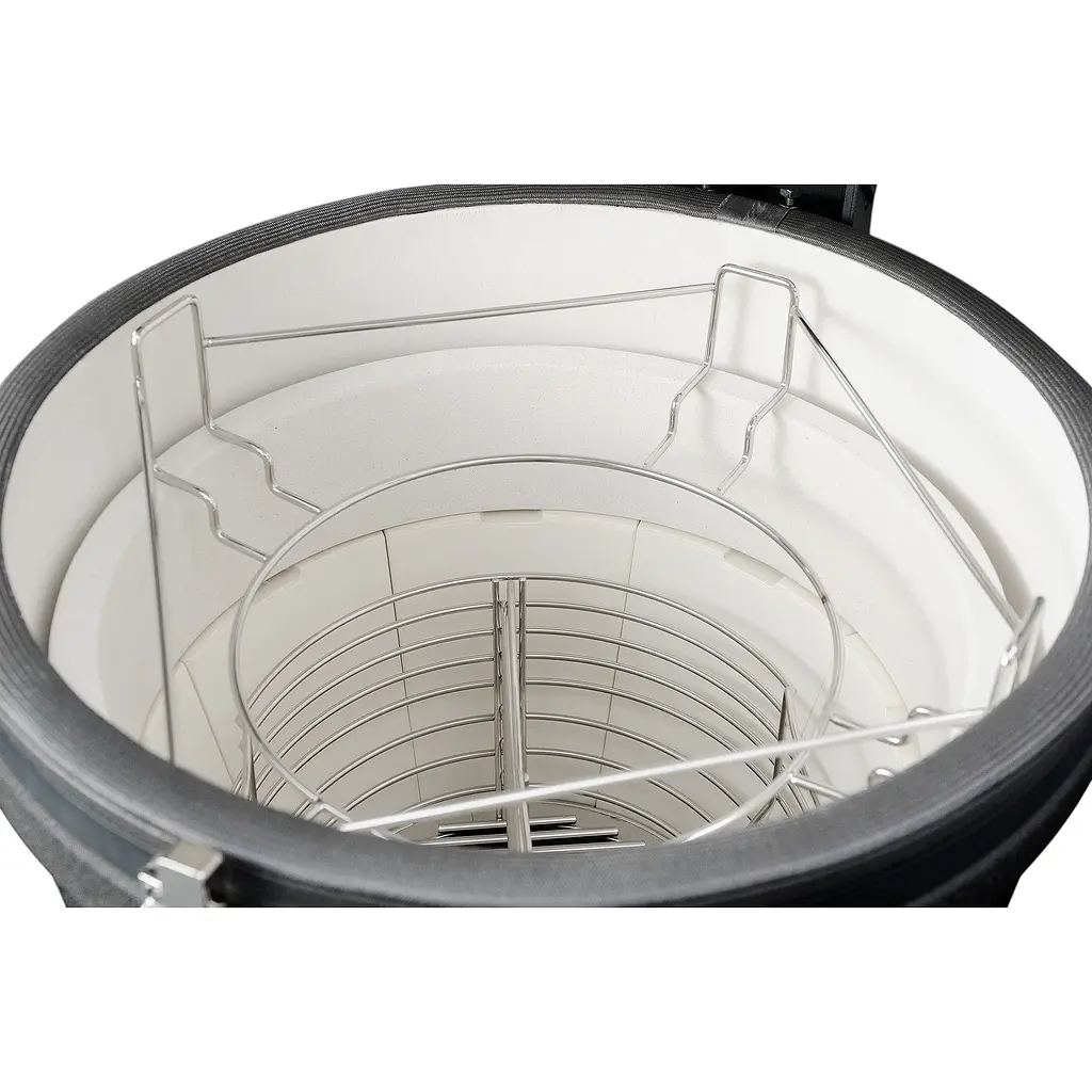 Керамический угольный гриль Grilli Kamado L 5 в 1 с системой BBQ Block Fire (749777) - фото 14