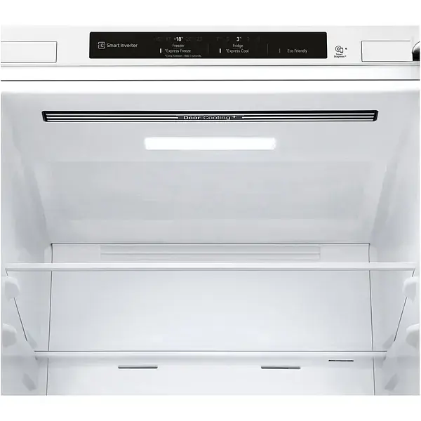 Холодильник LG с нижним морозильным отделением 186x60х68 холод.отд. 234 л мороз.отд. 107 л 2дв. А+ NF инв. диспл внутр. белый - фото 9