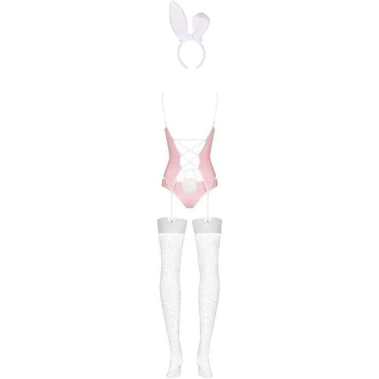 Эротический костюм зайки Obsessive Bunny suit 4 pcs costume pink S/M - фото 6