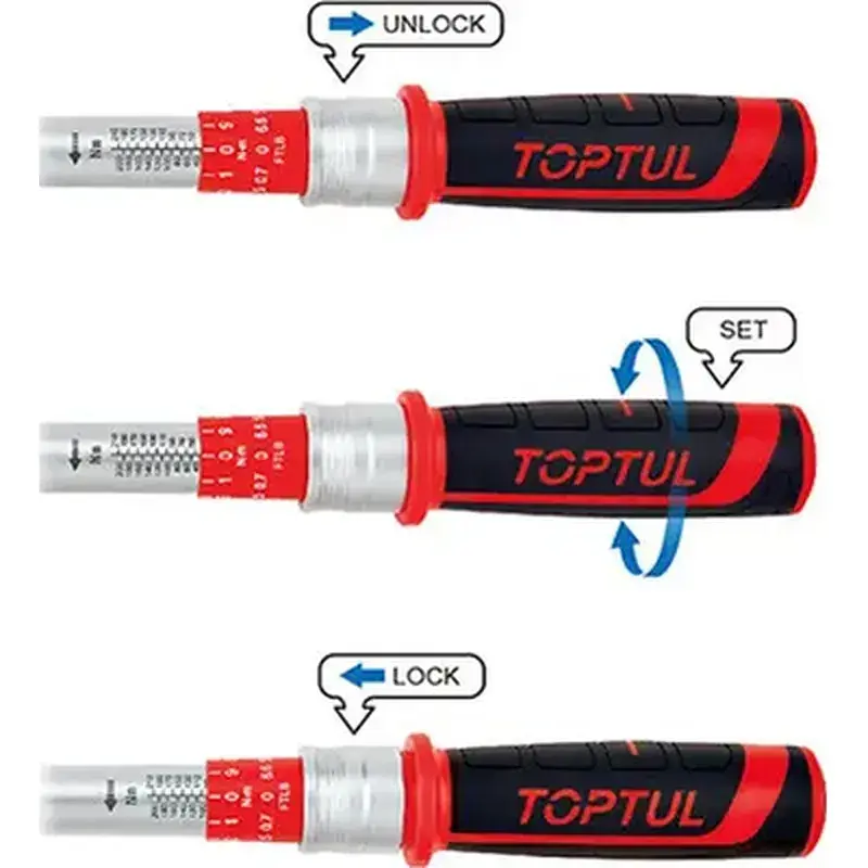 Ключ Toptul динамометричний 3/8"x375мм 20-110Nm (ANBV1211) - фото 2