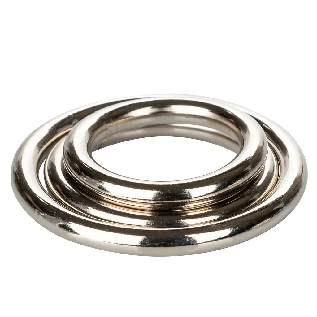 Наборо эрекционных колец Silver Ring - 3 Piece Set - фото 4