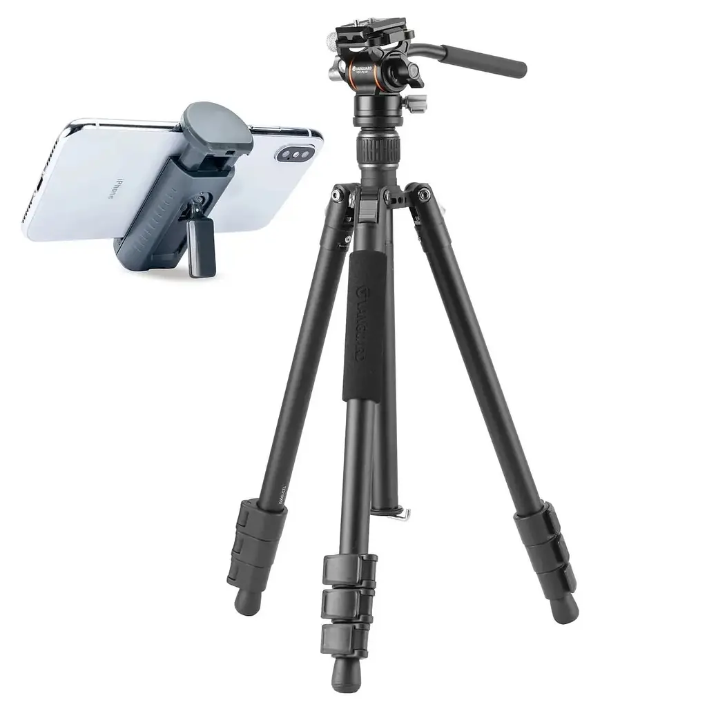 Штатив алюмінієвий Vanguard Vesta Go 234AV10 з відеоголовкою PV-10, Arca-Swiss, висота 151 см, навантаження до 5 кг для відео 4к - фото 4