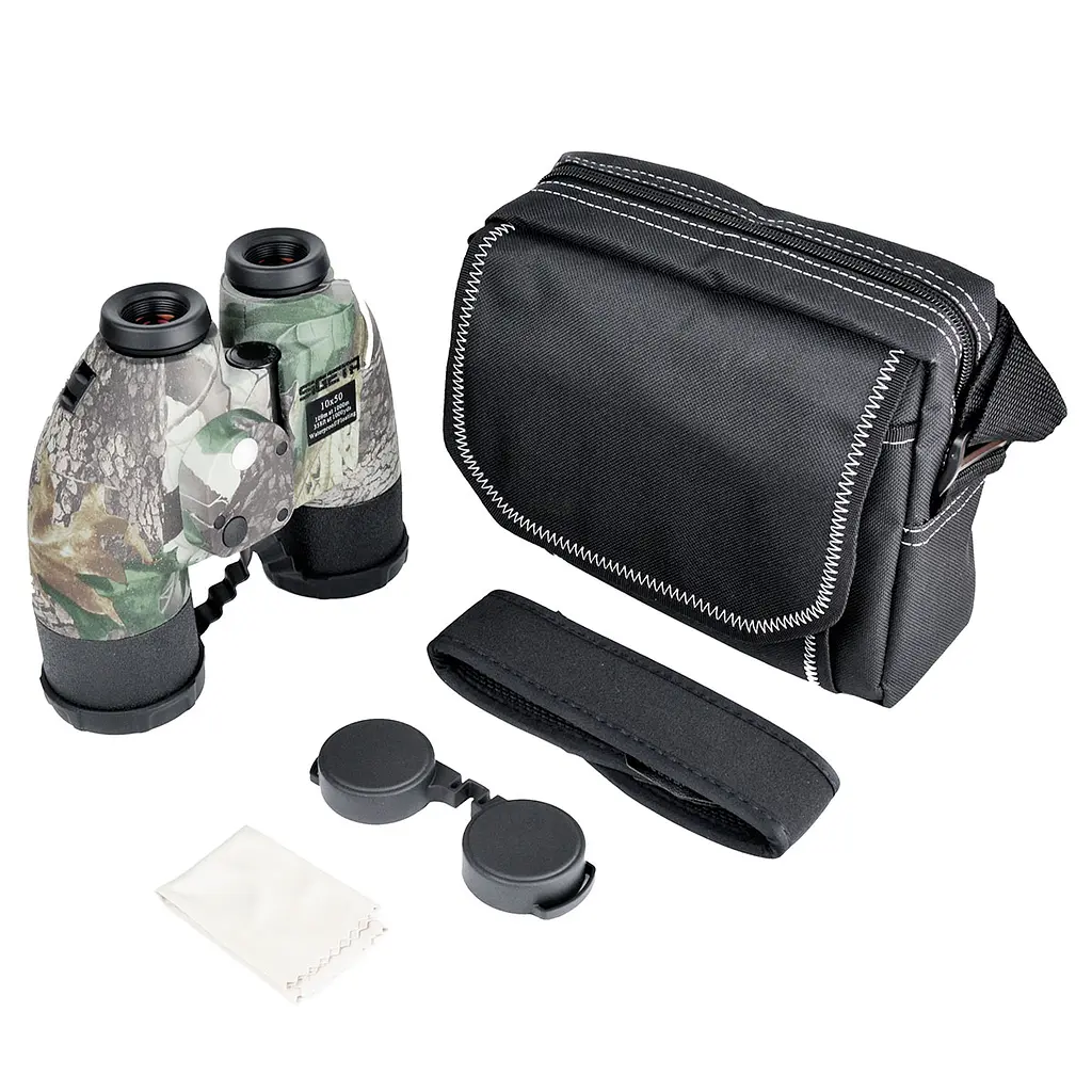 Бинокль SIGETA General 10x50 Camo floating/compass/reticle морской - фото 5