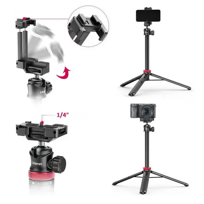 Штатив Ulanzi Vijim Multi-functional Xiaomini Tripod Black UV-2502B MT-44 Black - фото 5