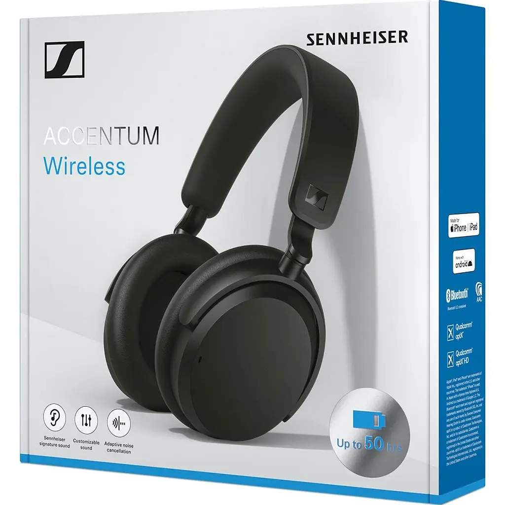 Навушники Sennheiser Accentum Wireless Black (700174) [130562] - фото 6