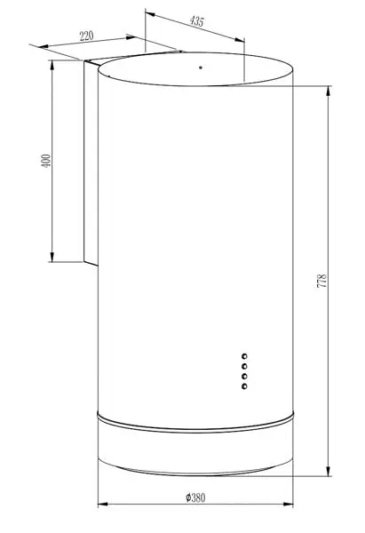 Витяжка Interline TUBE S BL A/60/T - фото 14