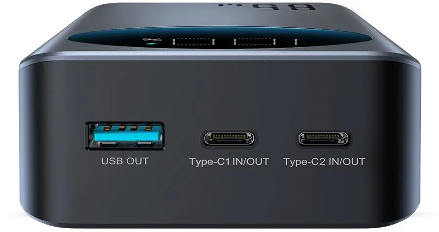Універсальна мобільна батарея Joyroom 30000mAh 65W PD,QC3.0 USB-A 2xUSB-C In/Out Black (JR-PBF05) - фото 5