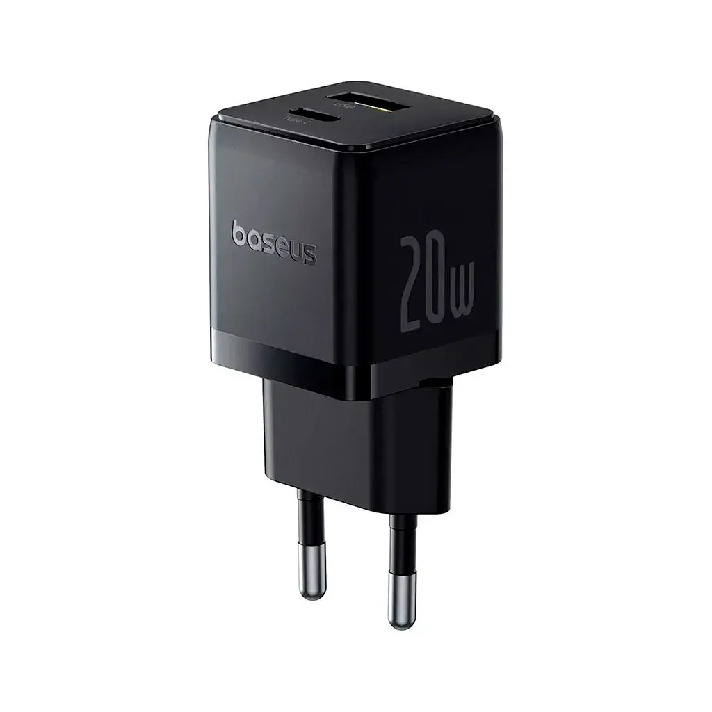 Зарядний пристрій Baseus Palm Fast Charger C+U 20W black (P10111608113-00) - фото 3