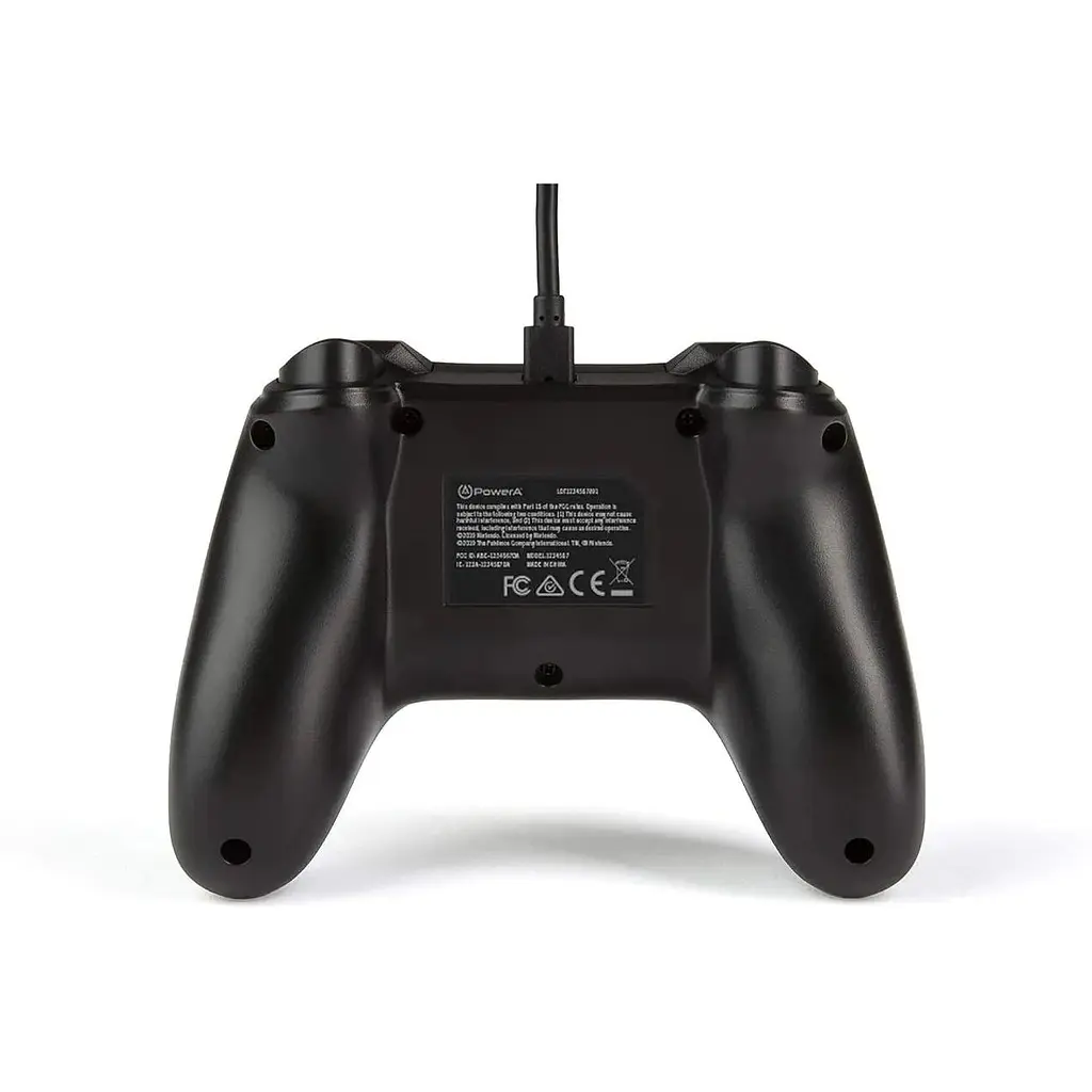 Дротовий контролер PowerA Nintendo Switch - чорний, знімний 10-футовий USB-кабель, офіційна ліцензія Nintendo - фото 3