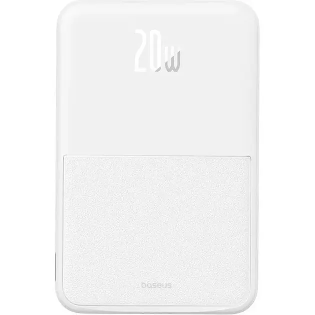 Портативна батарея Baseus MagPro Magnetic Bracket 5000mAh АКБ магнітний білий P10064101223-00 - фото 6