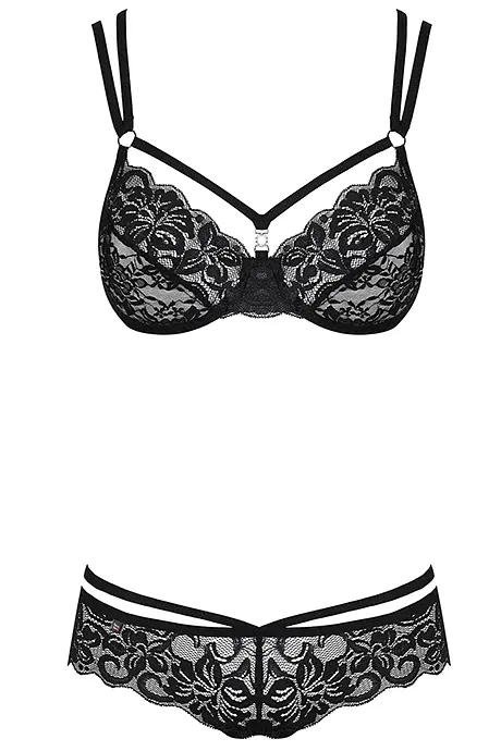 Комплект Obsessive 860-SET-1 set (Чорний, L/XL) Obsessive 76077 96921 - фото 3
