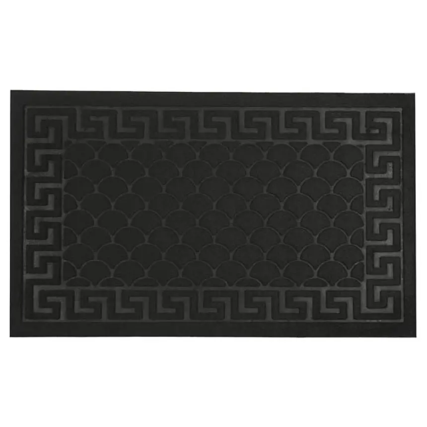 Килимок придверний Eco Fabric Луска без кромки чорний 45 х 75 см (4575-001) - фото 3