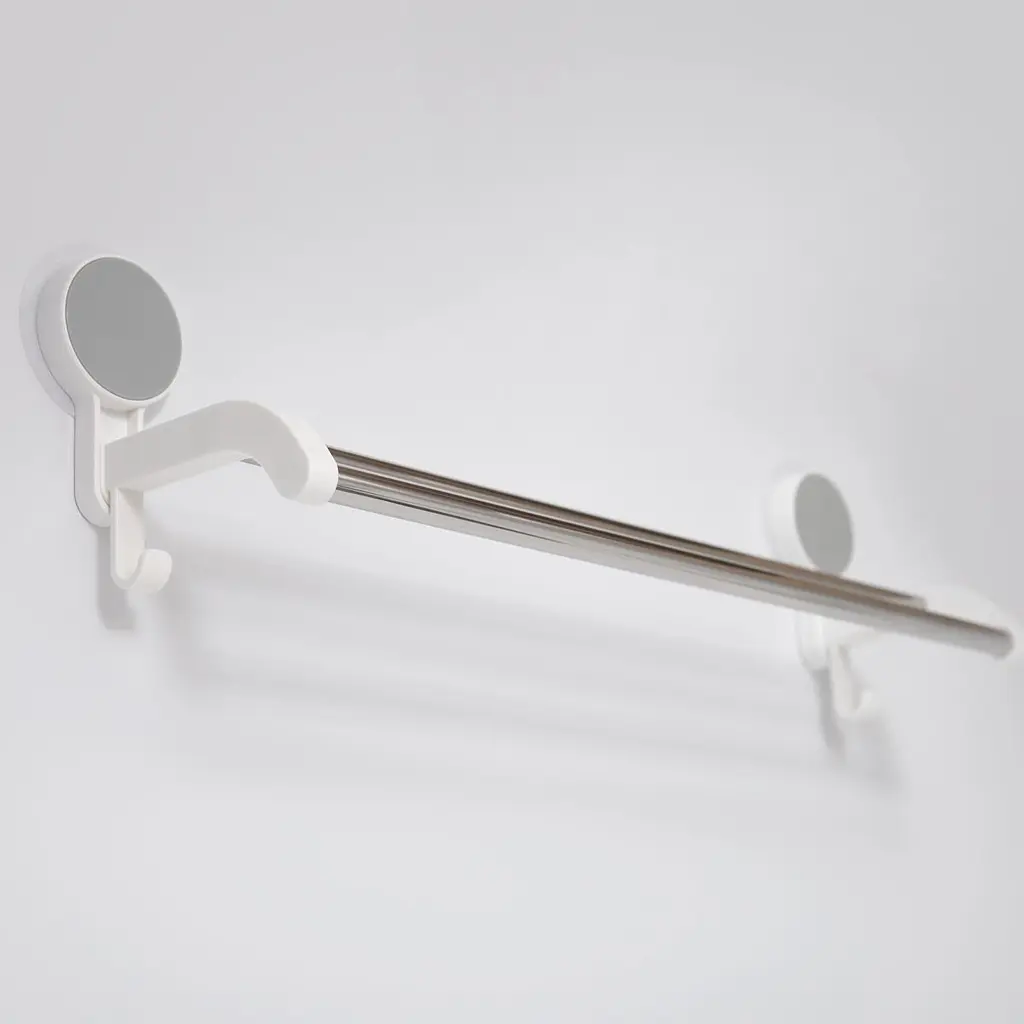 Тримач для рушників MVM BP-9 подвійний, білий зі сріблястим (BP-9 WHITE) - фото 3