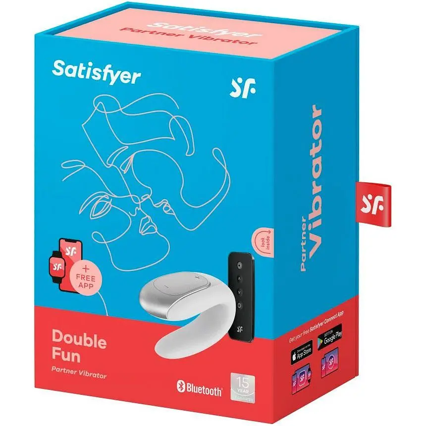 Смарт-вібратор для пар Satisfyer Double Fun Partner Vibrator White (SO5057) [95909] - фото 7