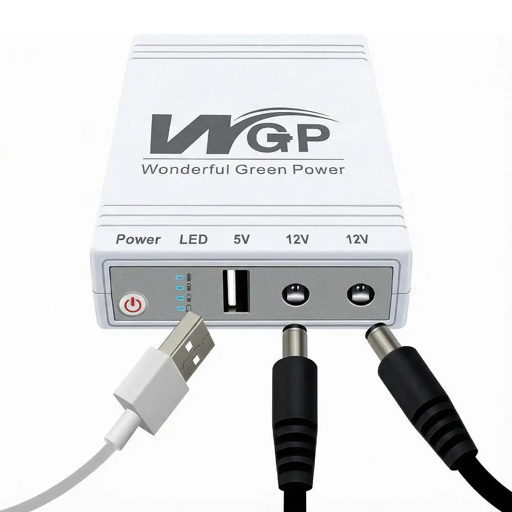 Джерело безперебійного живлення з блоком живлення Mini UPS WGP UPS103C Quick Charge 20000mAh 5V/12V/12V, Li-ion 4*5Ah, для роутера та оптичного терміналу. Блок живлення 12/3А (36W) (42-00317) - фото 7