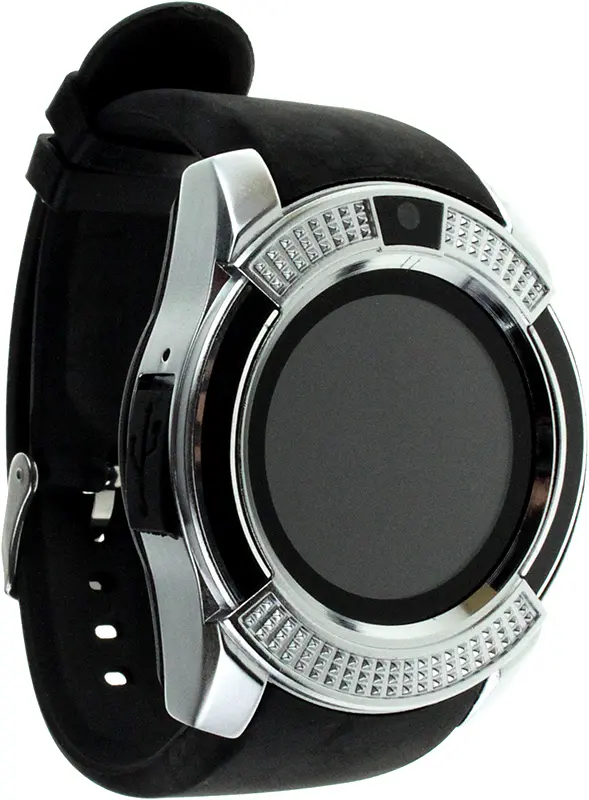 Смарт-годинник Uwatch V8 Black/Silver - фото 2