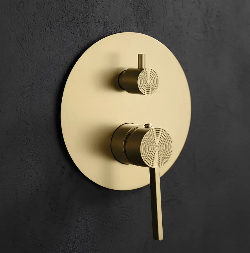 Душова система прихованого монтажу Rea Foster brushed gold REA-P6441 - фото 2