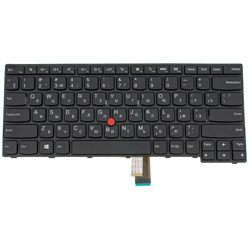 Клавіатура для ноутбука LENOVO (ThinkPad: E450, E450c, E455 series) rus, black (оригінал) - фото 2