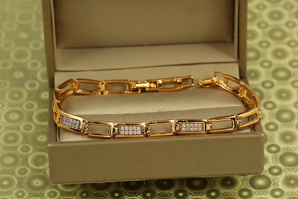 Браслет Xuping Jewelry Бруківка 19 см золотистий